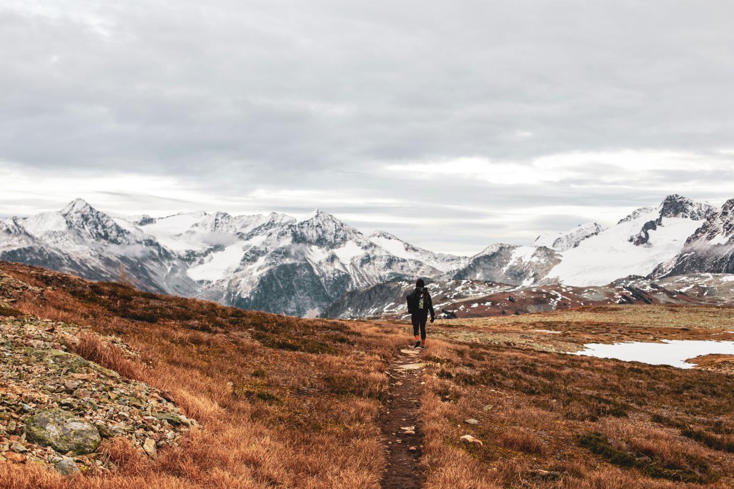 Hiker in the mountains